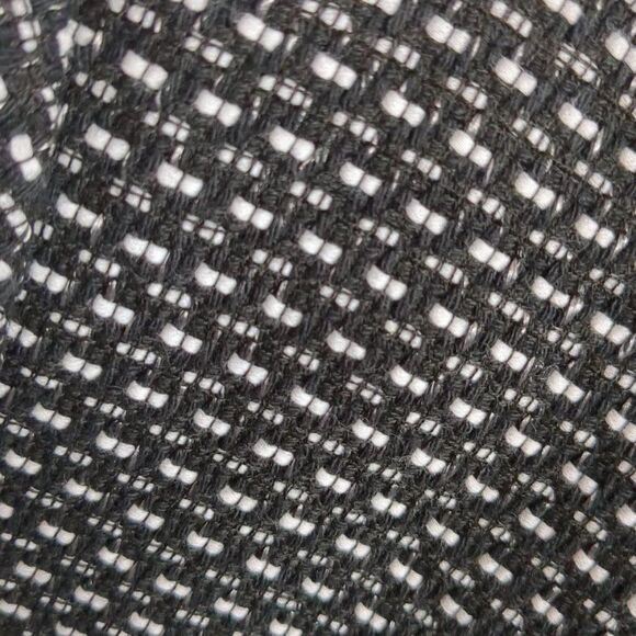 Halogen Knit Topper Jacket Open Front Tailored Black Dot Black Size Small - Picture 12 of 13